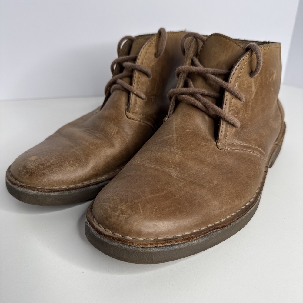 Dockers Mens Tussock Chukka Ankle Boots Brown Leather 90-28459 Size 7M